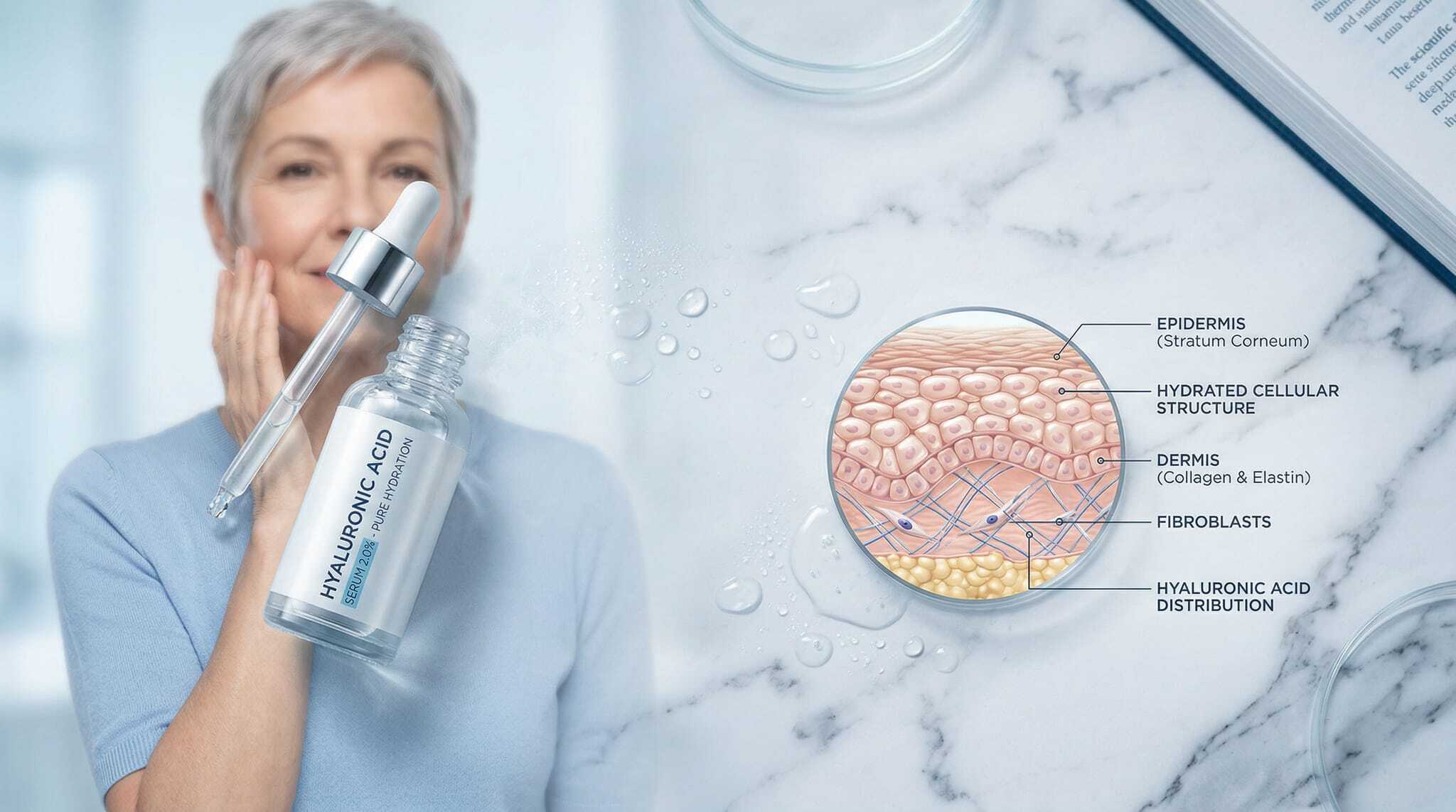 Hyaluronic Acid Benefits for Skin: Why Women Over 40 Need This Moisture-Binding Molecule
